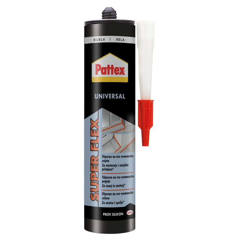 2925565 PATTEX UNIVERZALNI SILIKON PRO BIJELI 280 ML