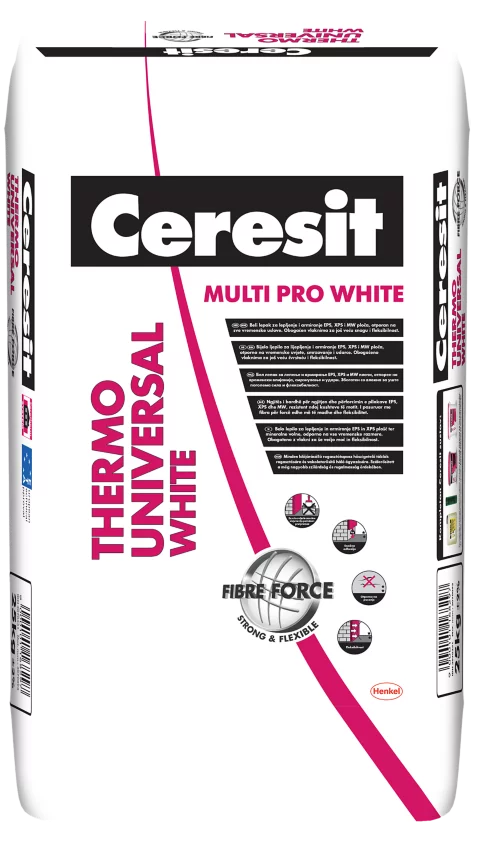 3070351 CERESIT TERMO UNIVERZAL BIJELI ljepilo za EPS,XPS,MW 25KG